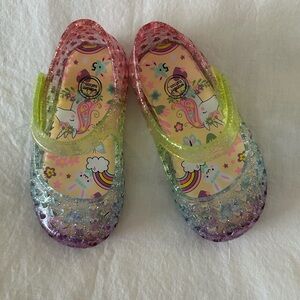 Little girl jelly shoes